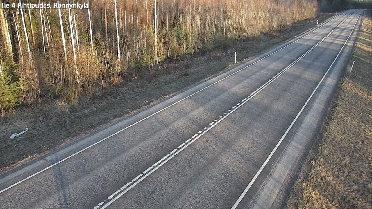 Weather Camera Image Väg 4 Pihtipudas, Rönnynkylä, Pihtipudas, Keski-Suomi