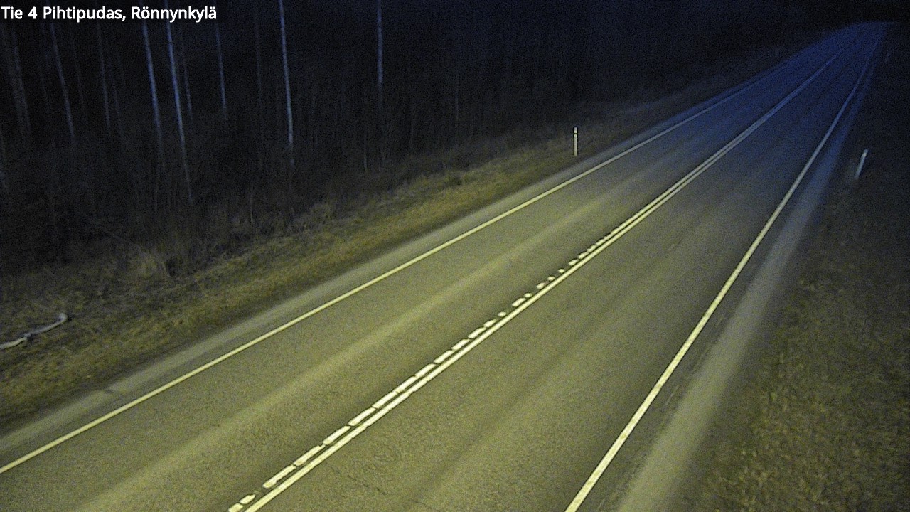 Weather Camera Image Väg 4 Pihtipudas, Rönnynkylä, Pihtipudas, Keski-Suomi