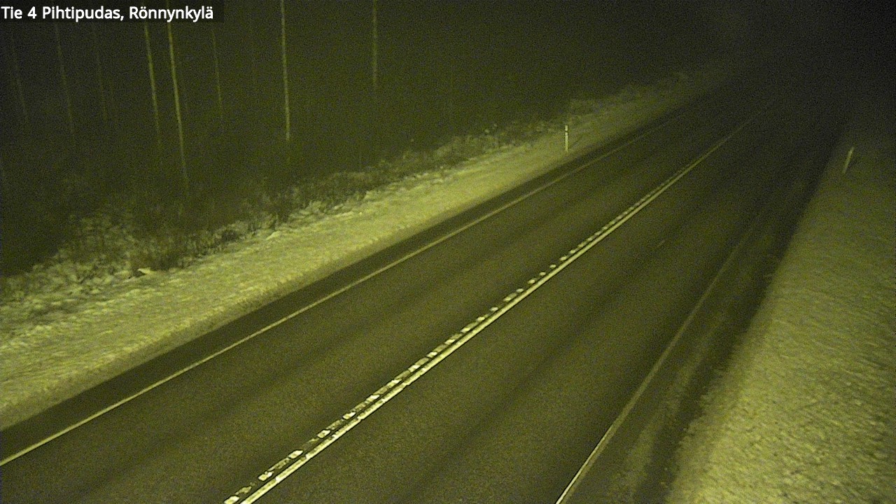Weather Camera Image Väg 4 Pihtipudas, Rönnynkylä, Pihtipudas, Keski-Suomi