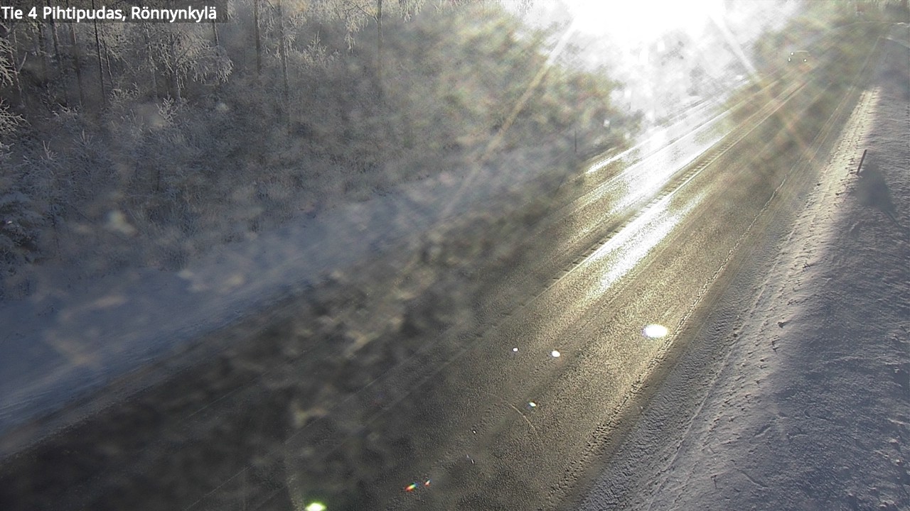 Weather Camera Image Väg 4 Pihtipudas, Rönnynkylä, Pihtipudas, Keski-Suomi