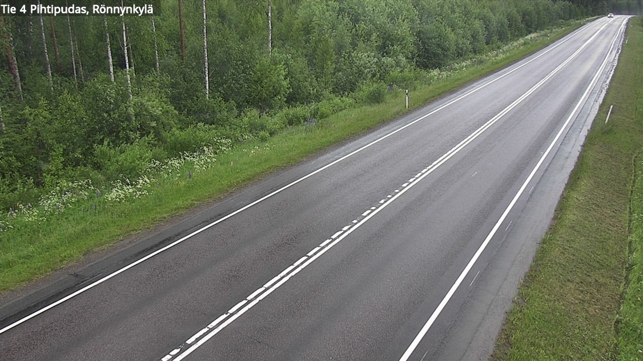 Weather Camera Image Road 4 Pihtipudas, Rönnynkylä, Pihtipudas, Keski-Suomi