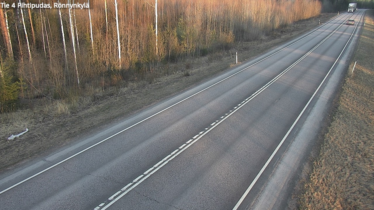 Weather Camera Image Väg 4 Pihtipudas, Rönnynkylä, Pihtipudas, Keski-Suomi