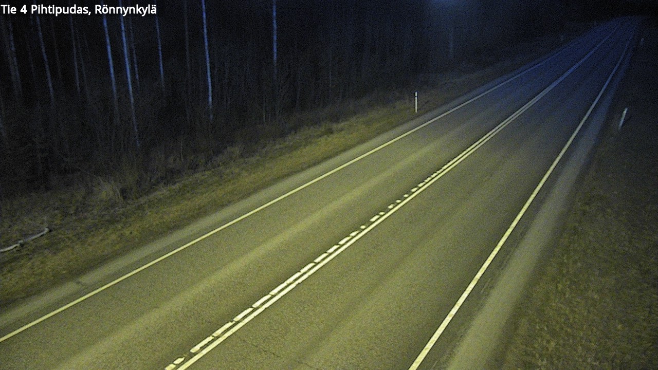 Weather Camera Image Väg 4 Pihtipudas, Rönnynkylä, Pihtipudas, Keski-Suomi