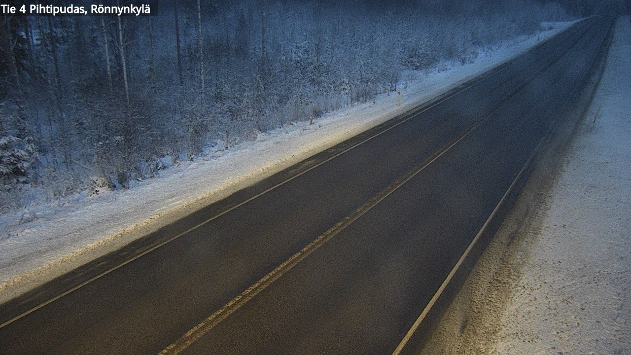 Weather Camera Image Väg 4 Pihtipudas, Rönnynkylä, Pihtipudas, Keski-Suomi