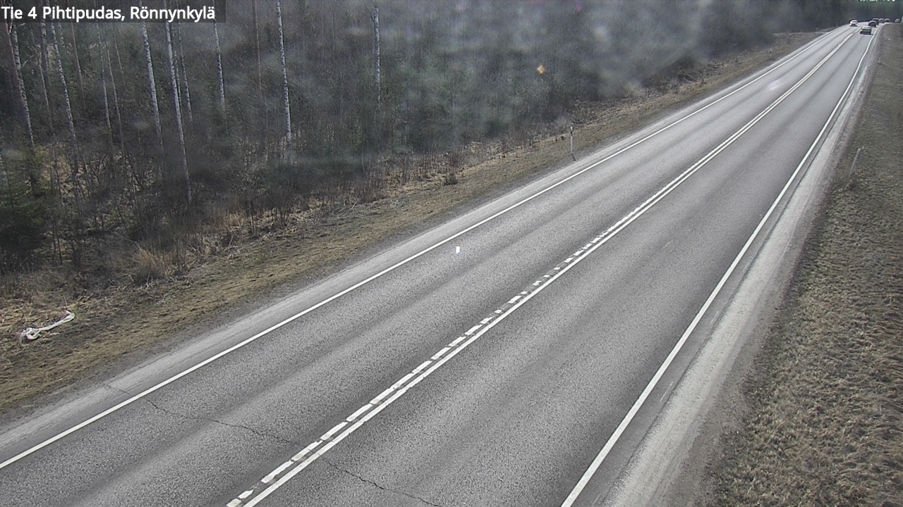 Weather Camera Image Väg 4 Pihtipudas, Rönnynkylä, Pihtipudas, Keski-Suomi