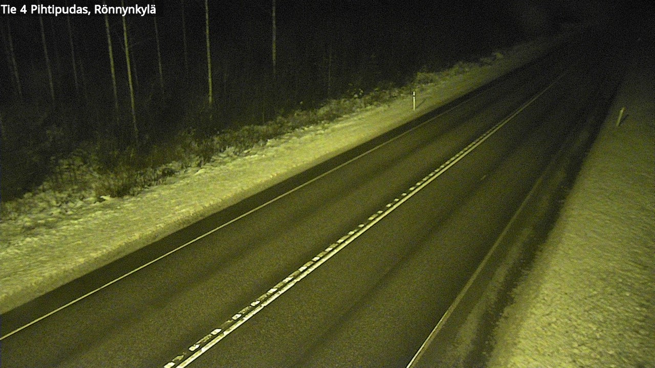 Weather Camera Image Väg 4 Pihtipudas, Rönnynkylä, Pihtipudas, Keski-Suomi