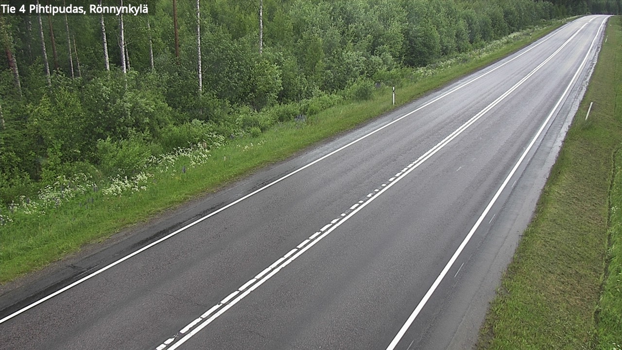 Weather Camera Image Road 4 Pihtipudas, Rönnynkylä, Pihtipudas, Keski-Suomi