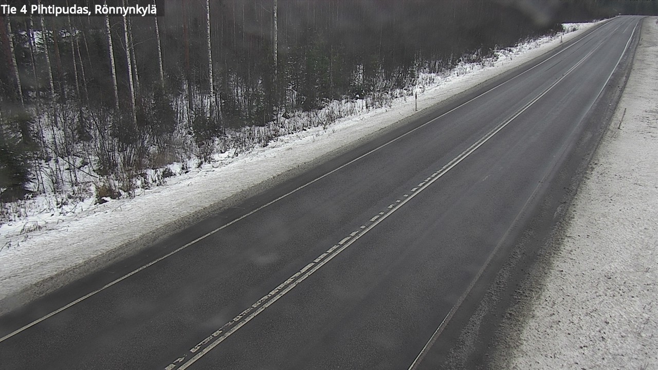 Weather Camera Image Väg 4 Pihtipudas, Rönnynkylä, Pihtipudas, Keski-Suomi