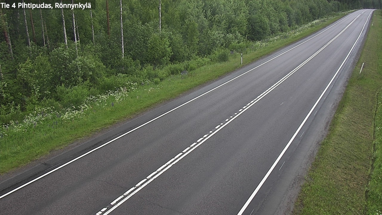Weather Camera Image Road 4 Pihtipudas, Rönnynkylä, Pihtipudas, Keski-Suomi