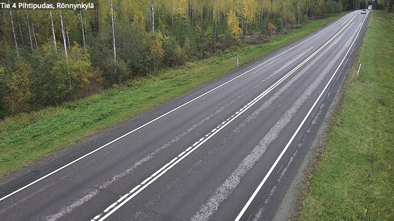 Weather Camera Image Road 4 Pihtipudas, Rönnynkylä, Pihtipudas, Keski-Suomi