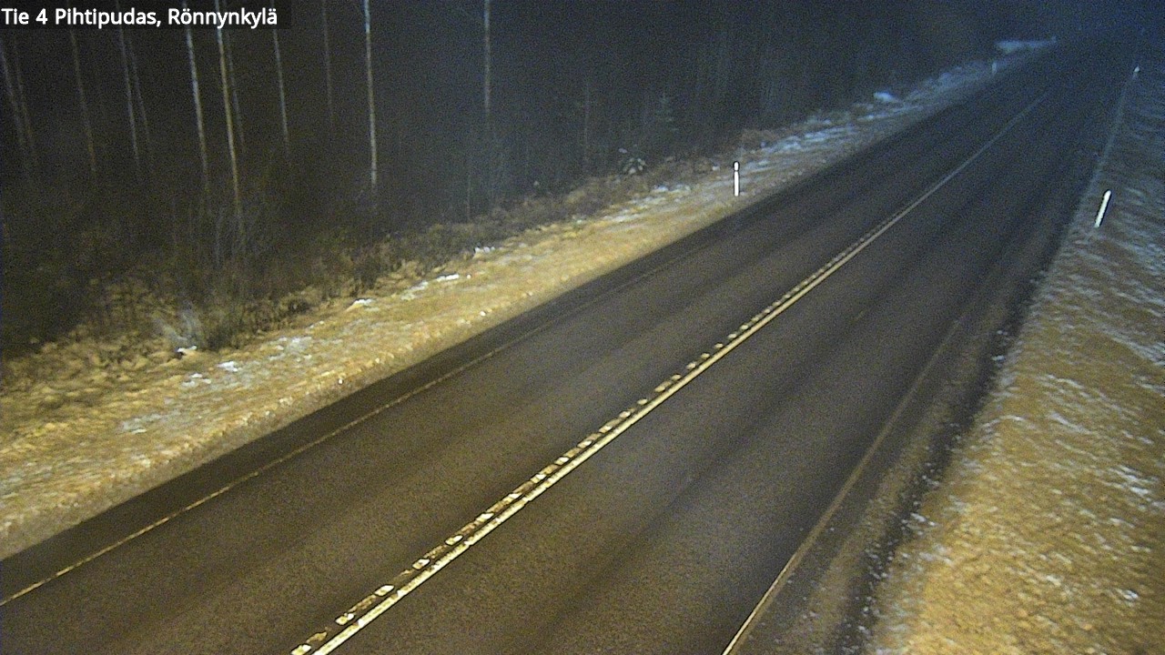 Weather Camera Image Väg 4 Pihtipudas, Rönnynkylä, Pihtipudas, Keski-Suomi