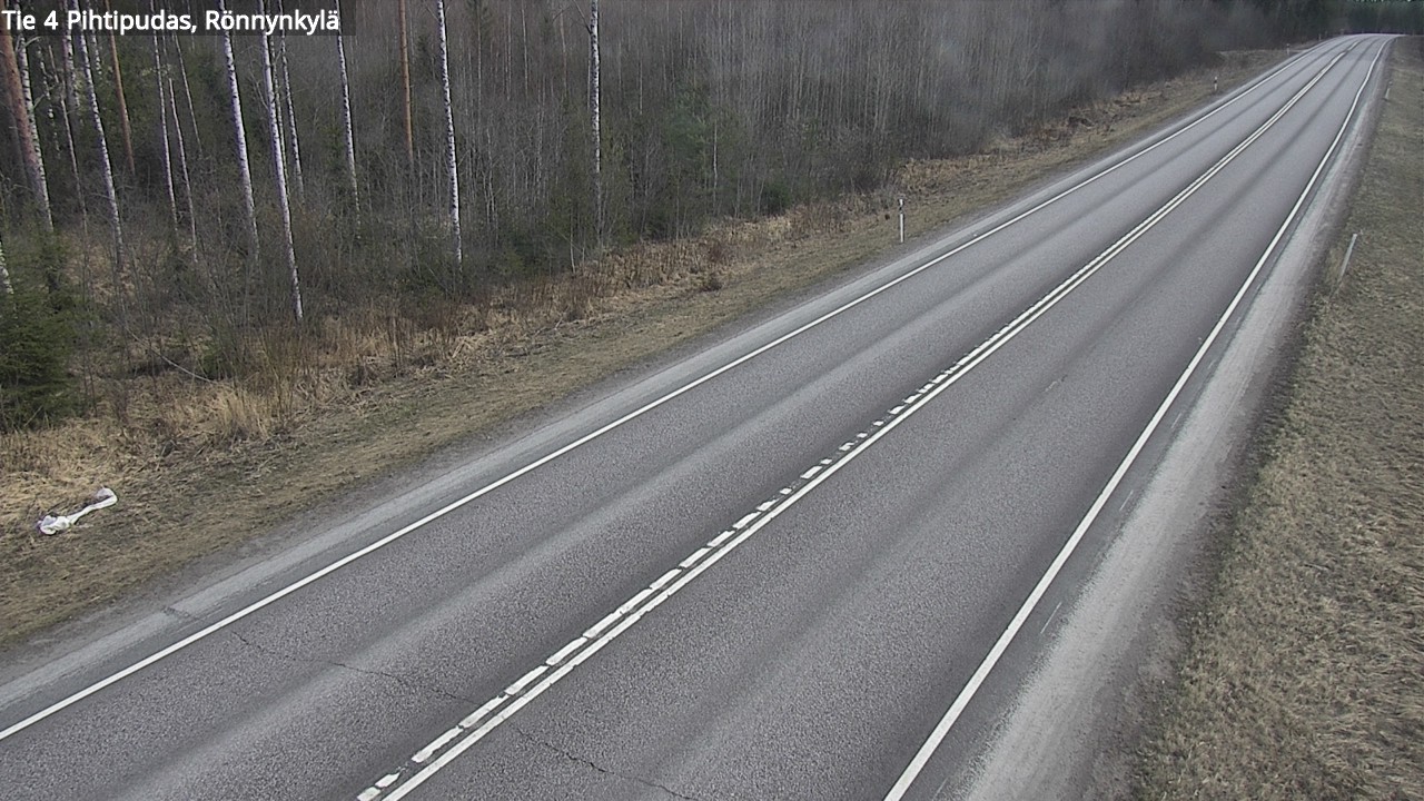 Weather Camera Image Väg 4 Pihtipudas, Rönnynkylä, Pihtipudas, Keski-Suomi