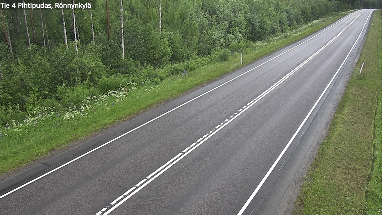 Weather Camera Image Road 4 Pihtipudas, Rönnynkylä, Pihtipudas, Keski-Suomi
