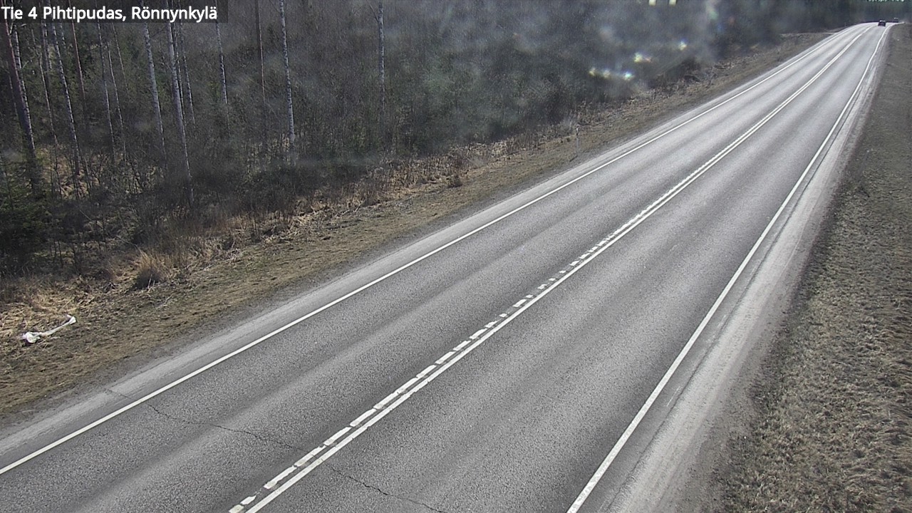 Weather Camera Image Väg 4 Pihtipudas, Rönnynkylä, Pihtipudas, Keski-Suomi