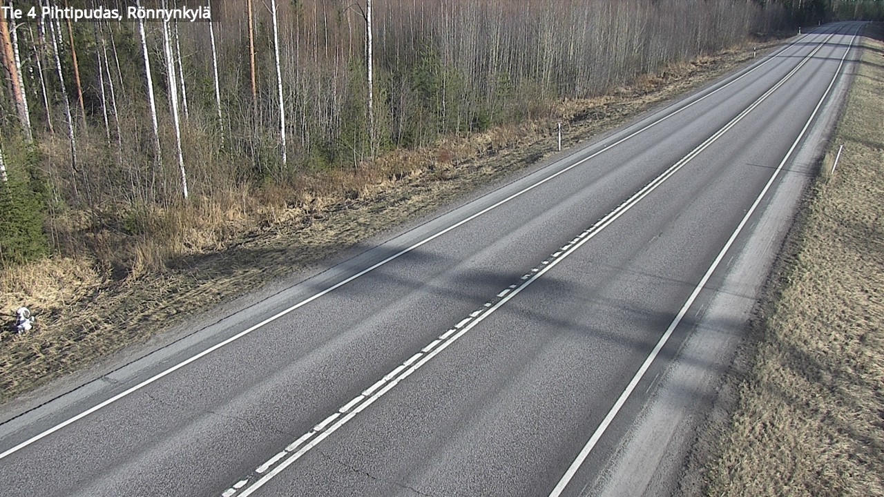 Weather Camera Image Väg 4 Pihtipudas, Rönnynkylä, Pihtipudas, Keski-Suomi