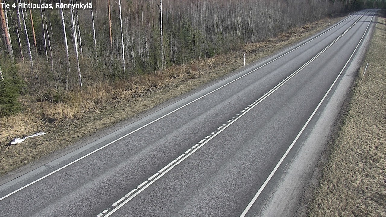 Weather Camera Image Väg 4 Pihtipudas, Rönnynkylä, Pihtipudas, Keski-Suomi