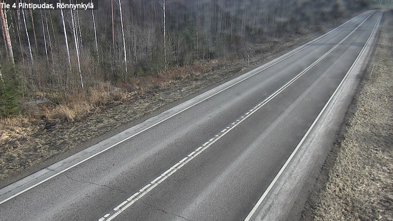 Weather Camera Image Road 4 Pihtipudas, Rönnynkylä, Pihtipudas, Keski-Suomi