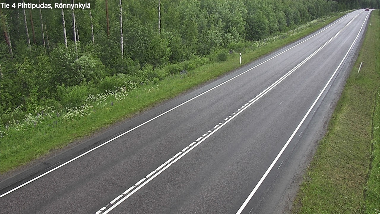 Weather Camera Image Road 4 Pihtipudas, Rönnynkylä, Pihtipudas, Keski-Suomi