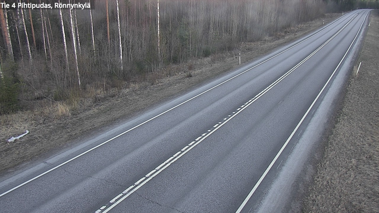 Weather Camera Image Väg 4 Pihtipudas, Rönnynkylä, Pihtipudas, Keski-Suomi
