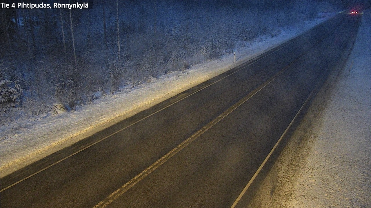 Weather Camera Image Väg 4 Pihtipudas, Rönnynkylä, Pihtipudas, Keski-Suomi