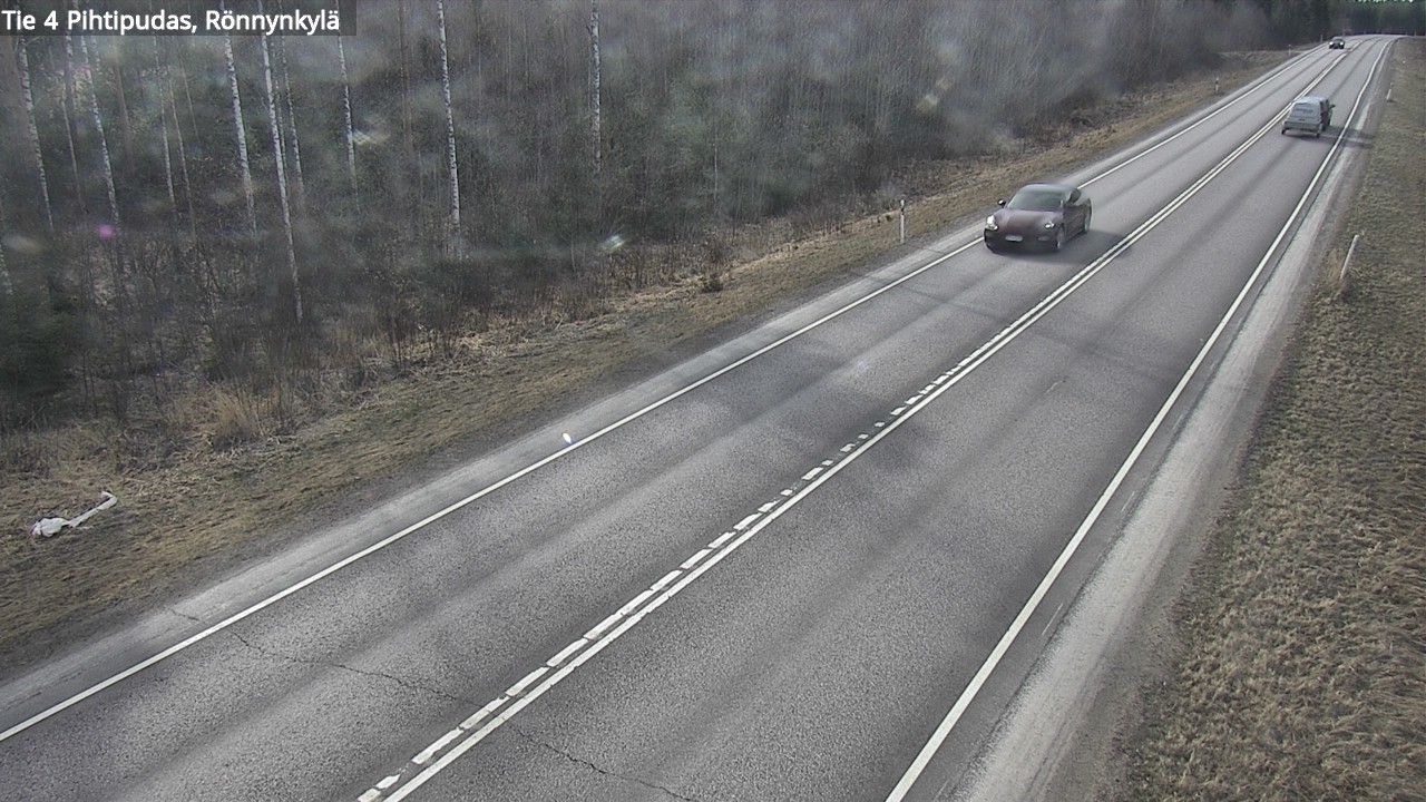 Weather Camera Image Väg 4 Pihtipudas, Rönnynkylä, Pihtipudas, Keski-Suomi