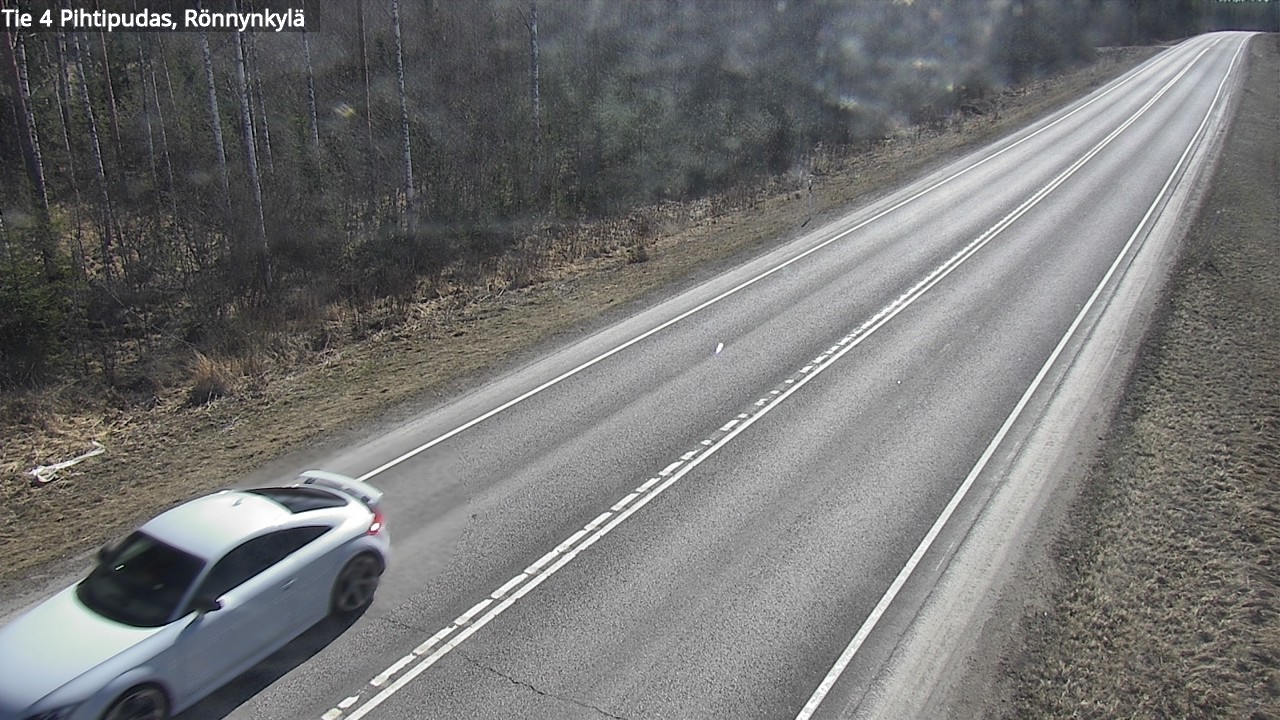 Weather Camera Image Väg 4 Pihtipudas, Rönnynkylä, Pihtipudas, Keski-Suomi
