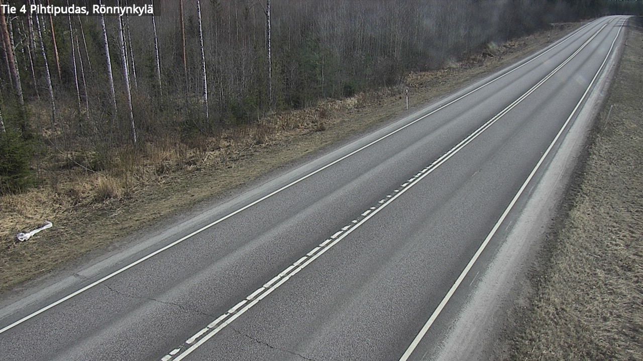 Weather Camera Image Väg 4 Pihtipudas, Rönnynkylä, Pihtipudas, Keski-Suomi