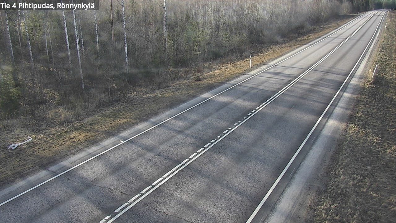 Weather Camera Image Väg 4 Pihtipudas, Rönnynkylä, Pihtipudas, Keski-Suomi
