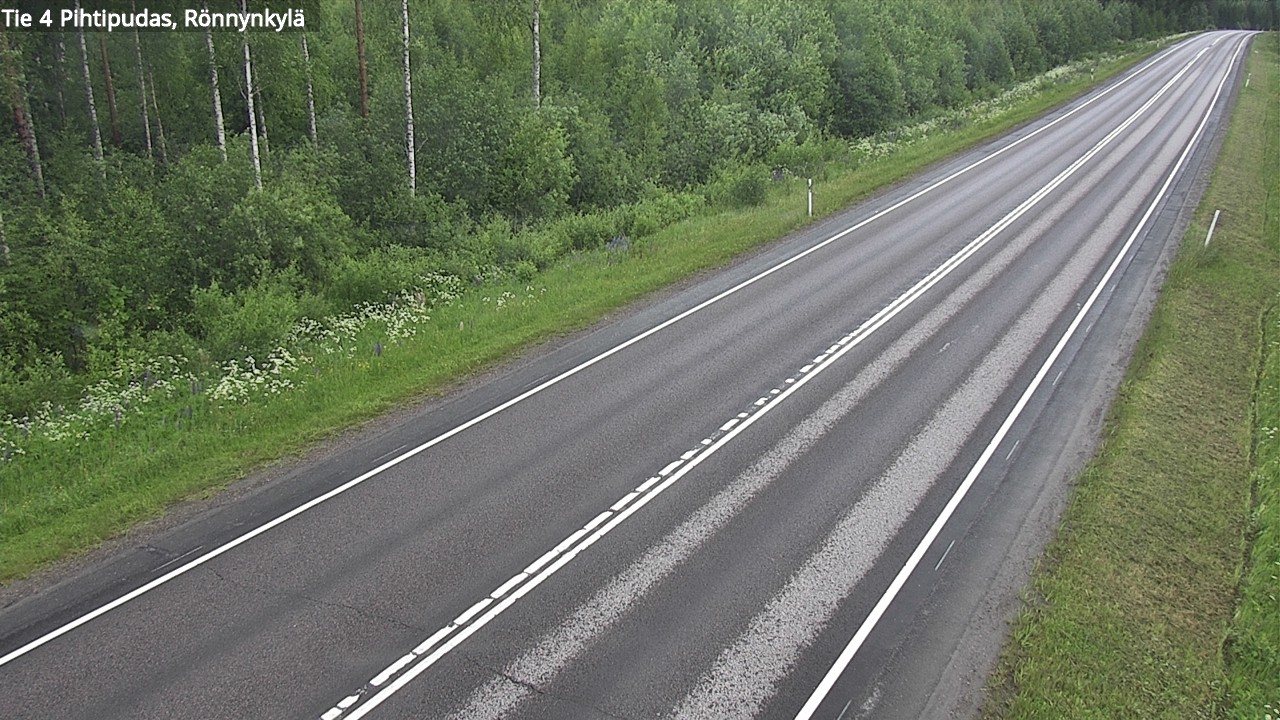 Weather Camera Image Road 4 Pihtipudas, Rönnynkylä, Pihtipudas, Keski-Suomi