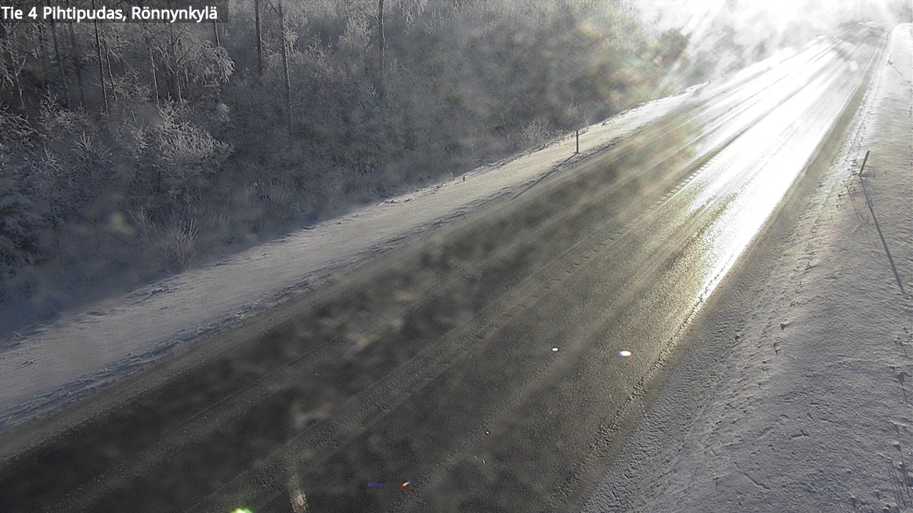 Weather Camera Image Väg 4 Pihtipudas, Rönnynkylä, Pihtipudas, Keski-Suomi