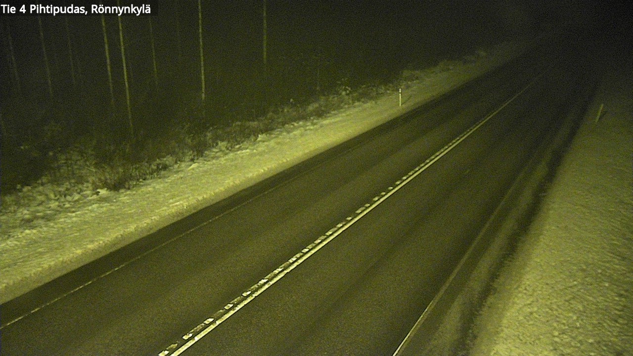 Weather Camera Image Väg 4 Pihtipudas, Rönnynkylä, Pihtipudas, Keski-Suomi