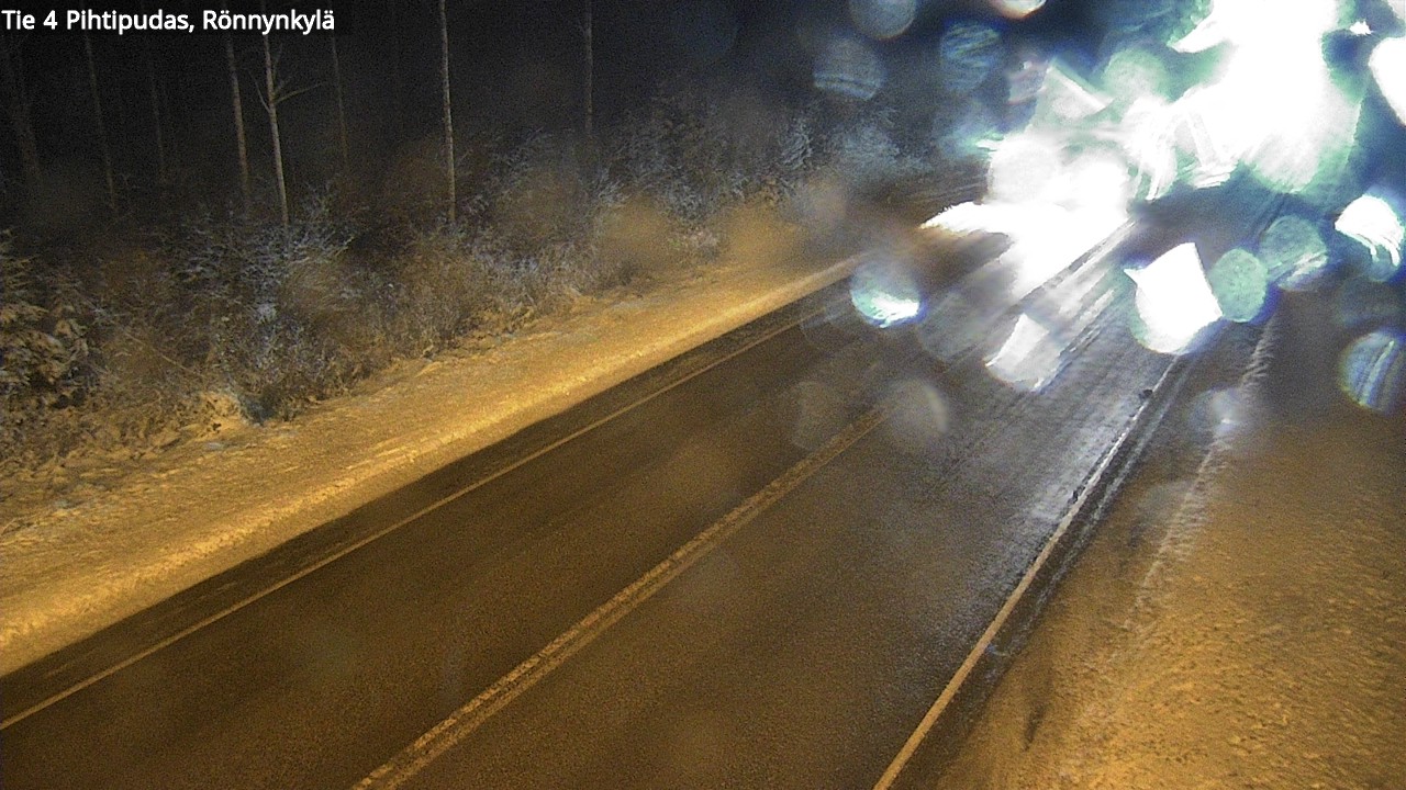 Weather Camera Image Väg 4 Pihtipudas, Rönnynkylä, Pihtipudas, Keski-Suomi
