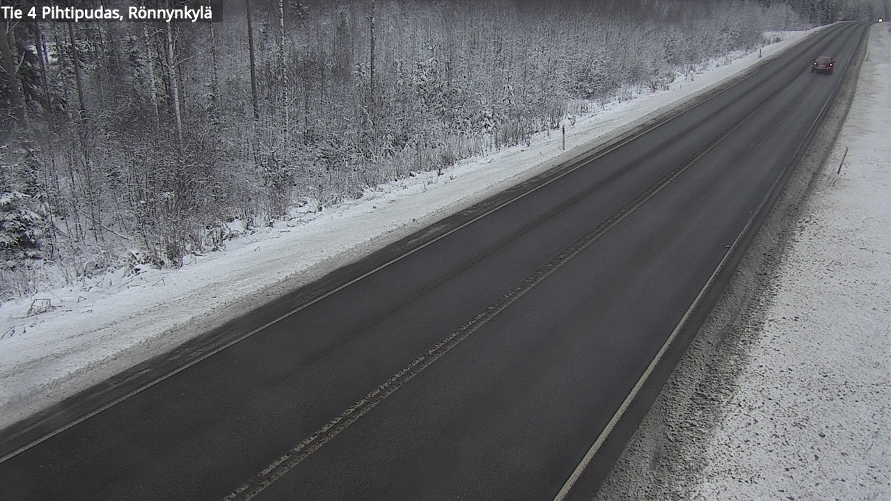 Weather Camera Image Väg 4 Pihtipudas, Rönnynkylä, Pihtipudas, Keski-Suomi