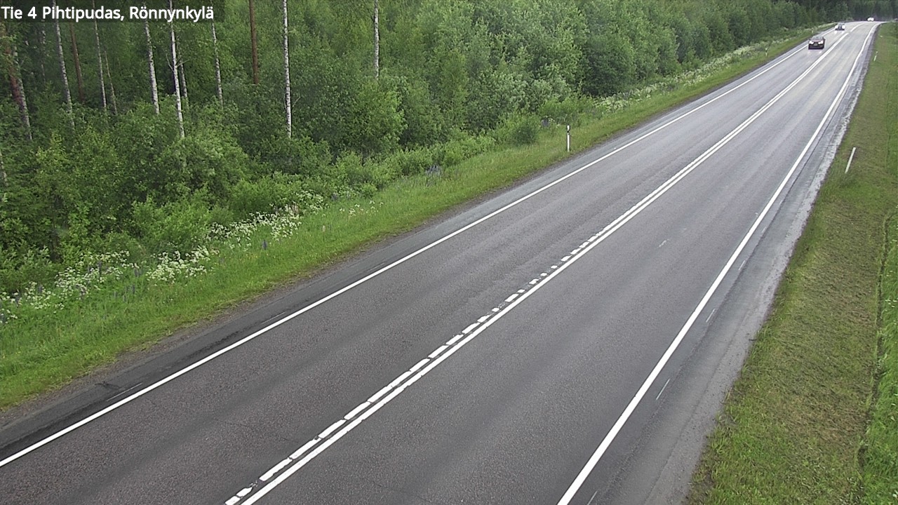 Weather Camera Image Road 4 Pihtipudas, Rönnynkylä, Pihtipudas, Keski-Suomi