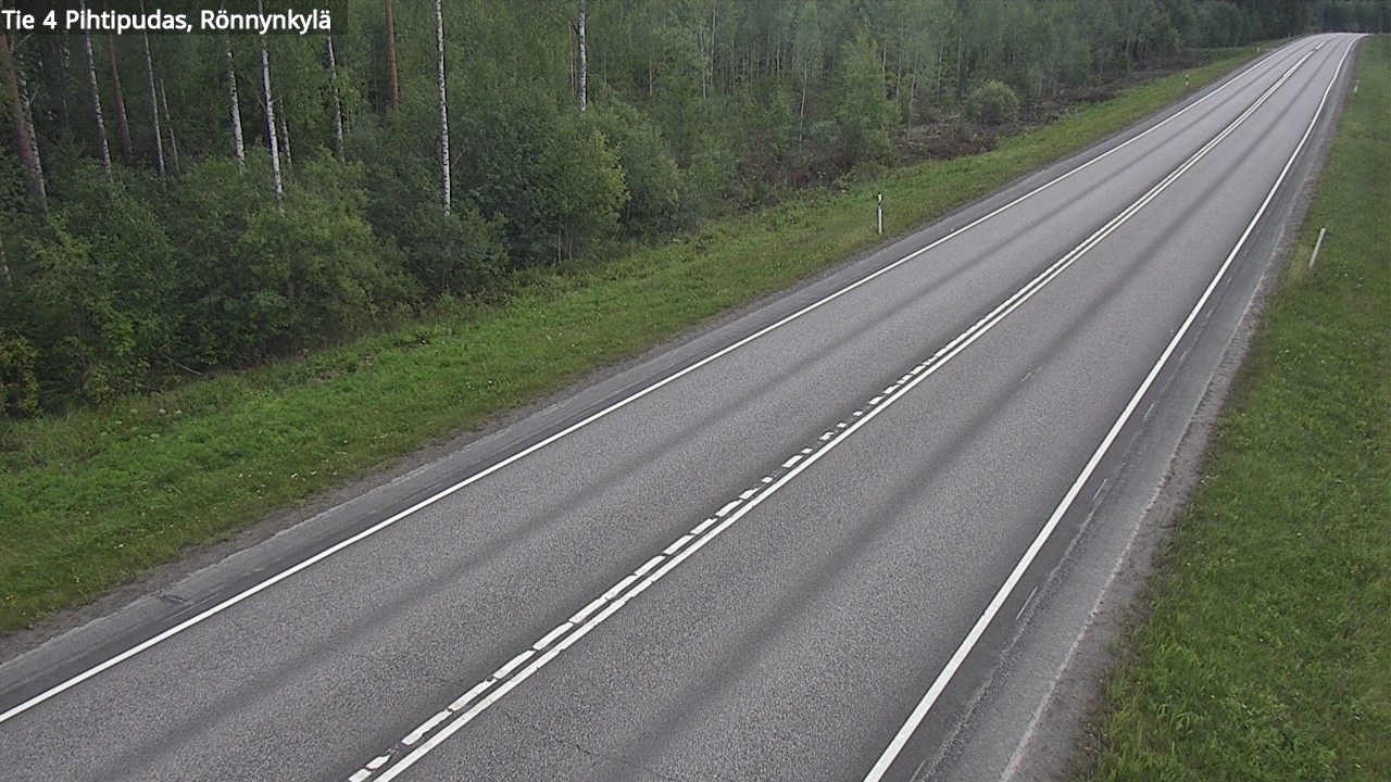 Weather Camera Image Väg 4 Pihtipudas, Rönnynkylä, Pihtipudas, Keski-Suomi