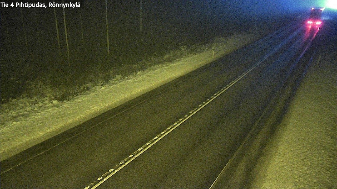 Weather Camera Image Väg 4 Pihtipudas, Rönnynkylä, Pihtipudas, Keski-Suomi