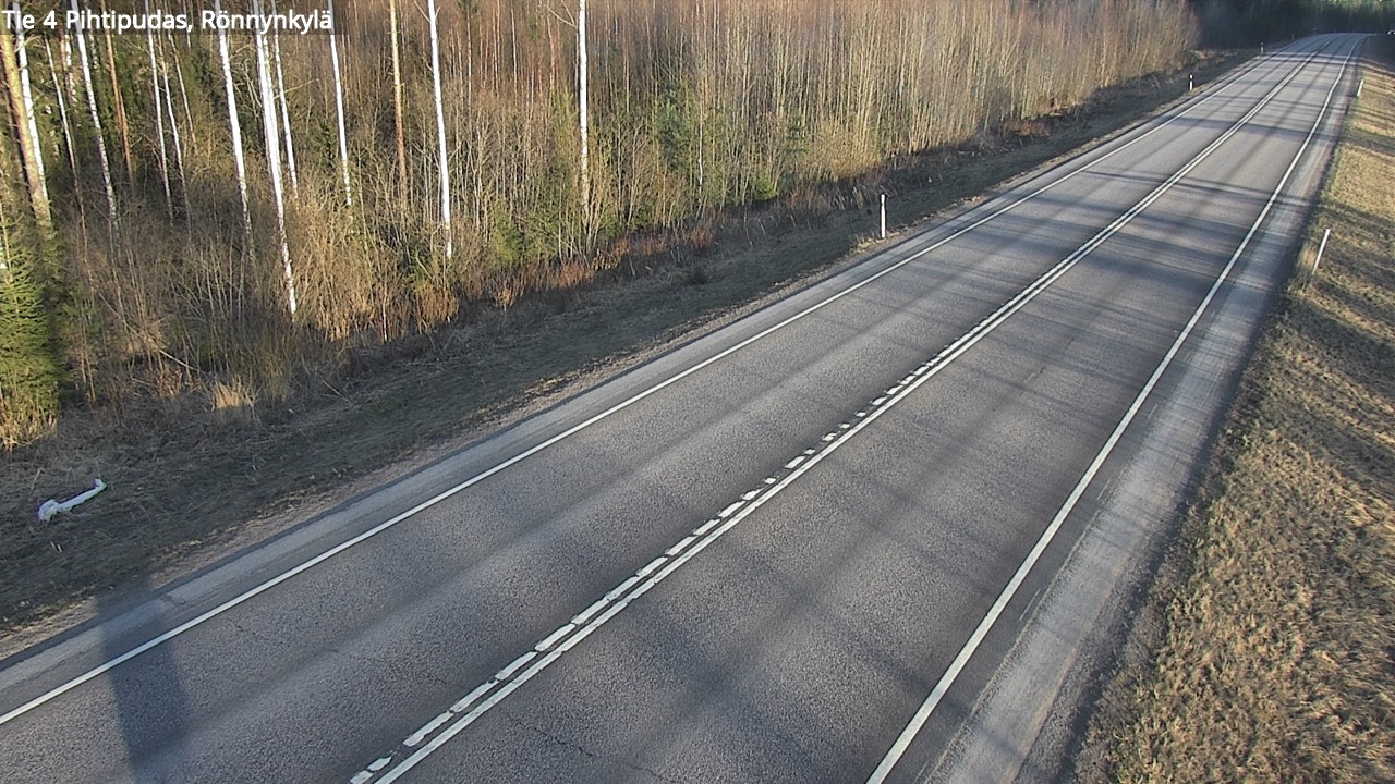 Weather Camera Image Väg 4 Pihtipudas, Rönnynkylä, Pihtipudas, Keski-Suomi