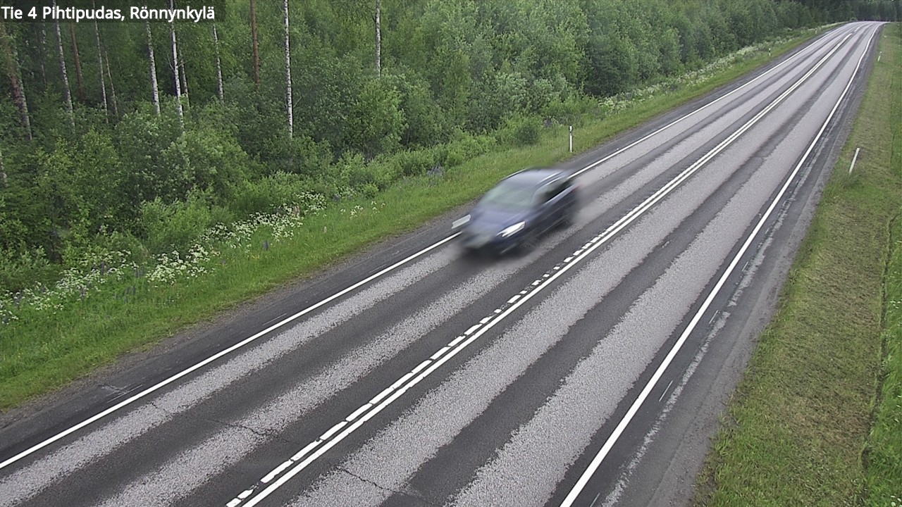 Weather Camera Image Väg 4 Pihtipudas, Rönnynkylä, Pihtipudas, Keski-Suomi