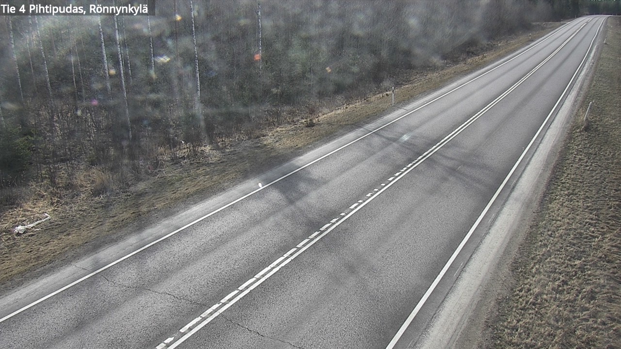 Weather Camera Image Väg 4 Pihtipudas, Rönnynkylä, Pihtipudas, Keski-Suomi