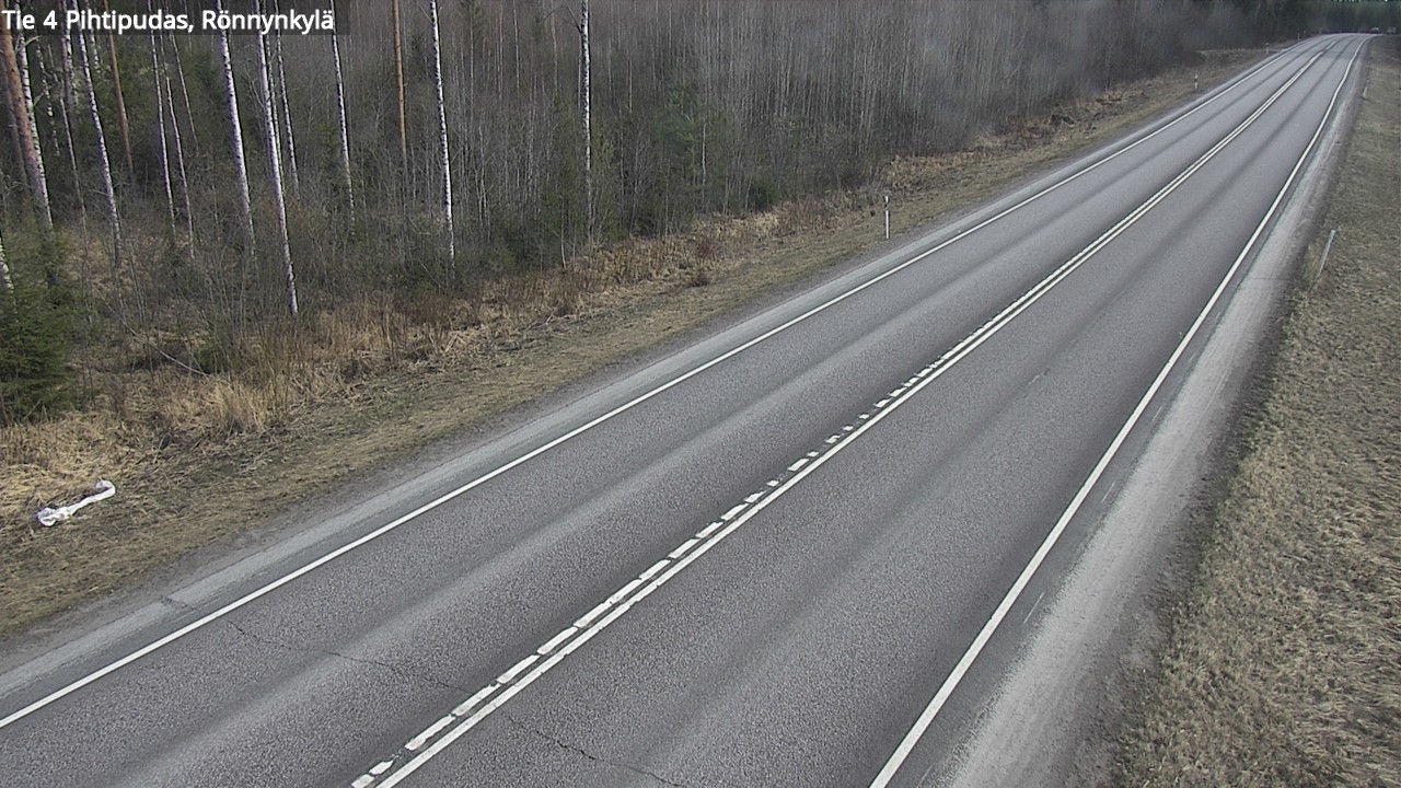 Weather Camera Image Väg 4 Pihtipudas, Rönnynkylä, Pihtipudas, Keski-Suomi