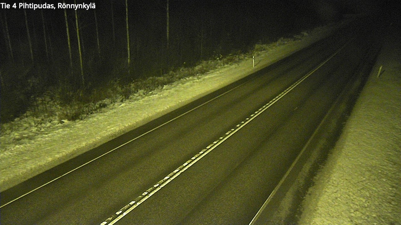 Weather Camera Image Väg 4 Pihtipudas, Rönnynkylä, Pihtipudas, Keski-Suomi