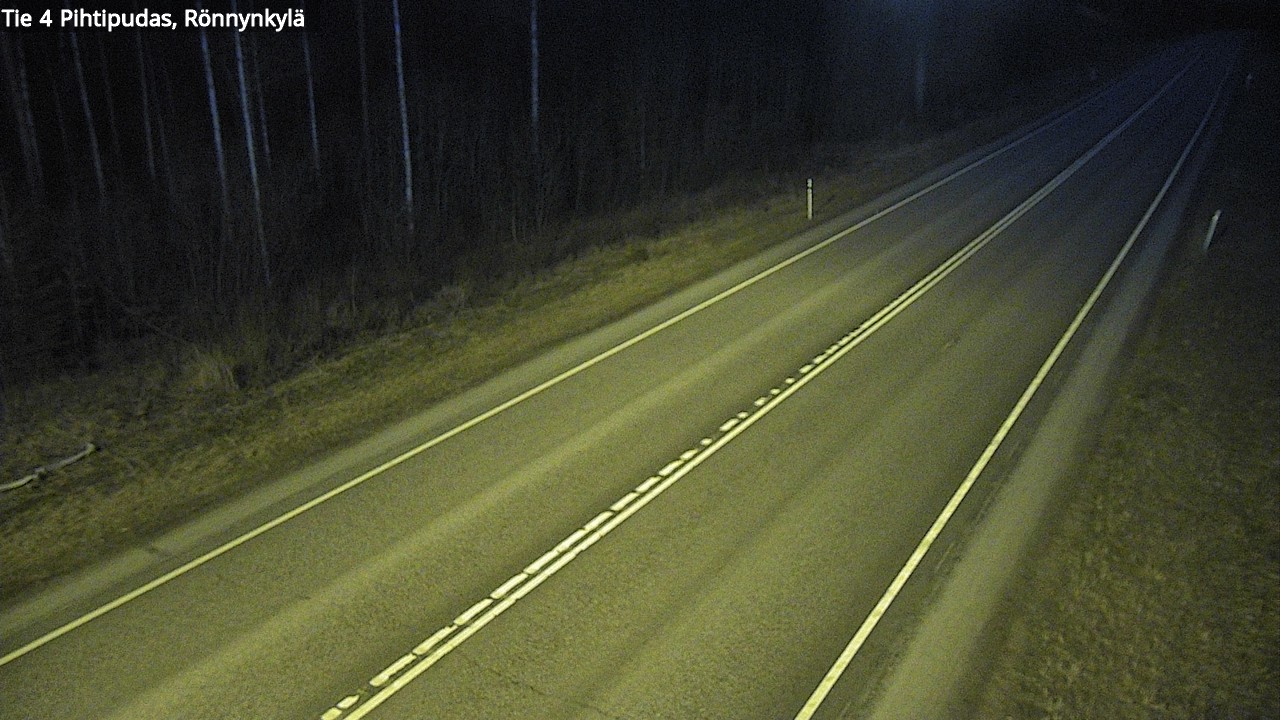 Weather Camera Image Väg 4 Pihtipudas, Rönnynkylä, Pihtipudas, Keski-Suomi