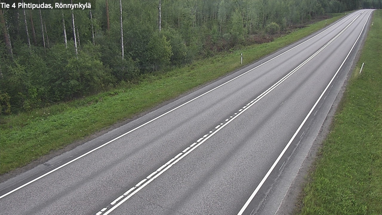 Weather Camera Image Road 4 Pihtipudas, Rönnynkylä, Pihtipudas, Keski-Suomi