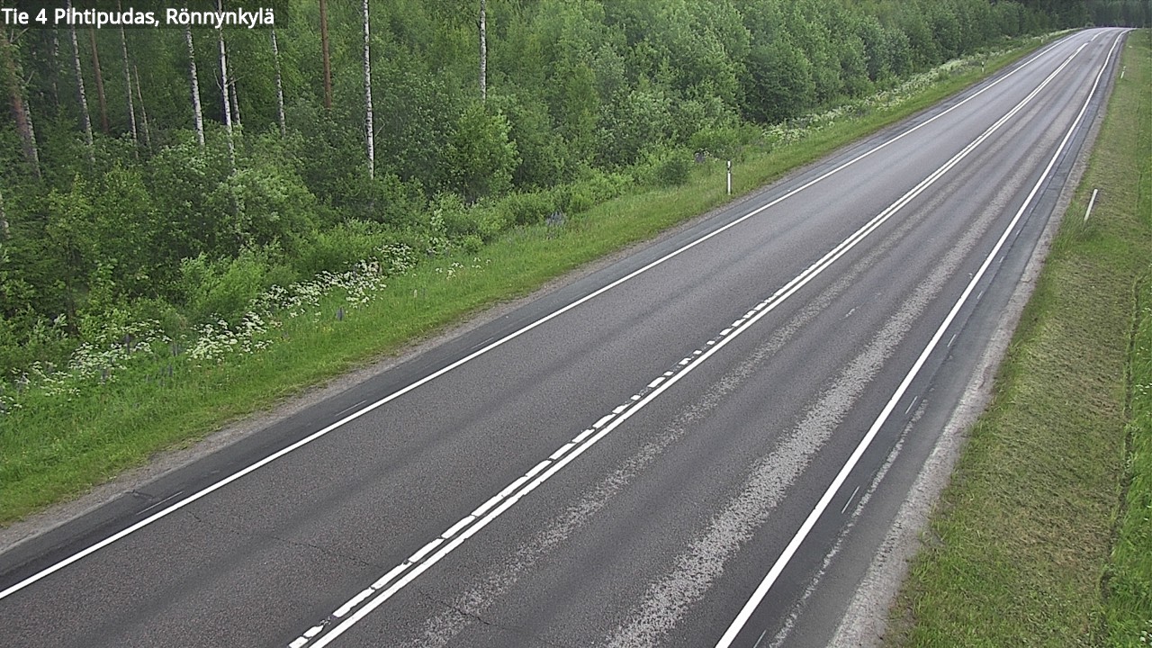 Weather Camera Image Road 4 Pihtipudas, Rönnynkylä, Pihtipudas, Keski-Suomi