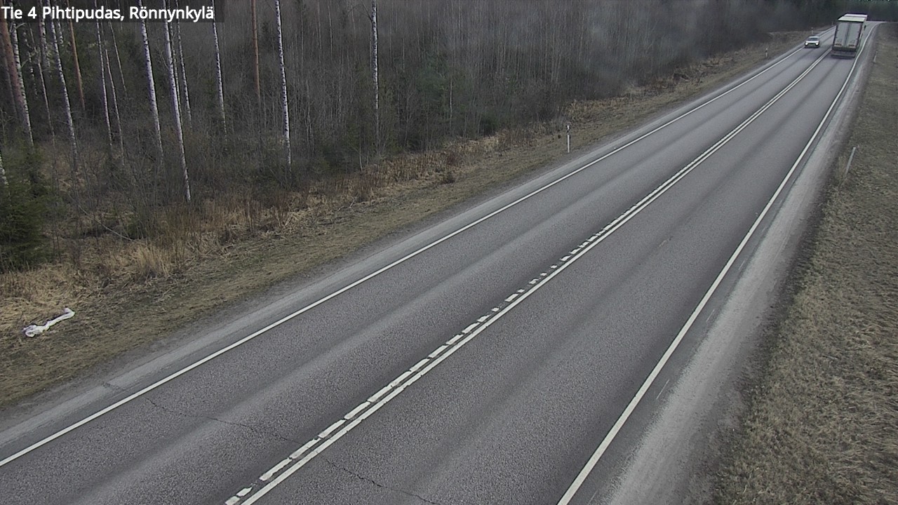 Weather Camera Image Väg 4 Pihtipudas, Rönnynkylä, Pihtipudas, Keski-Suomi