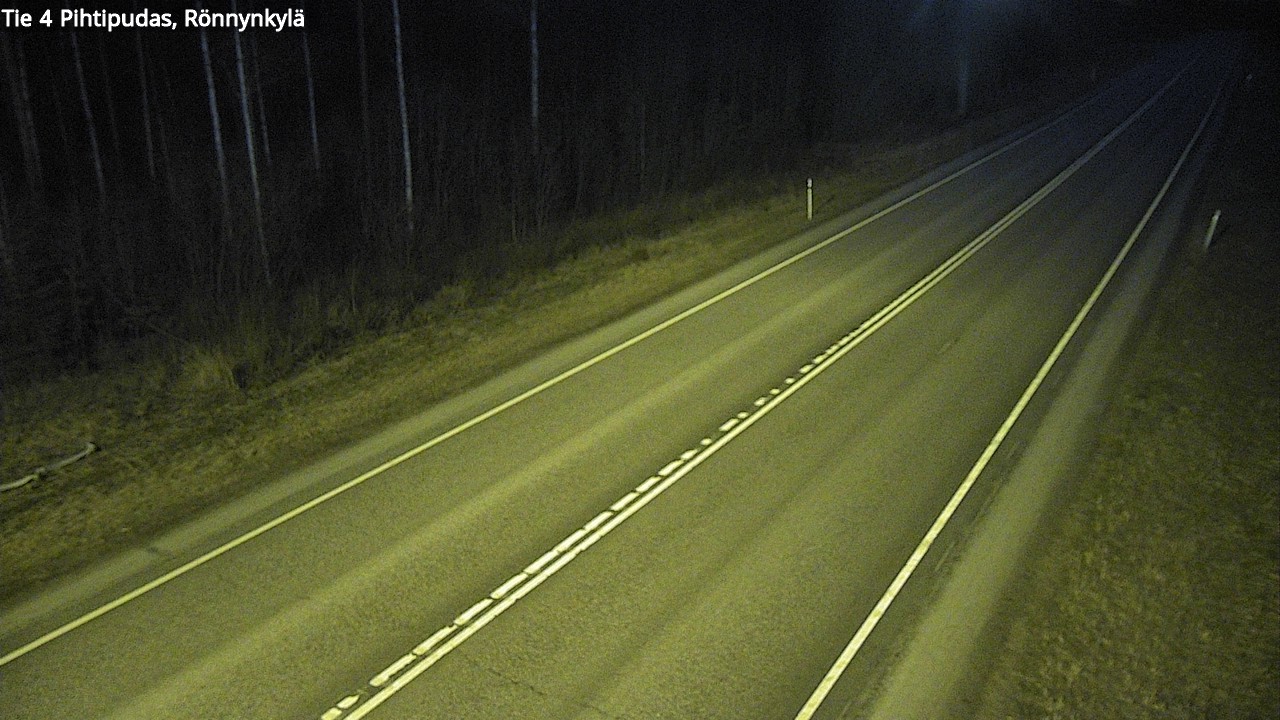 Weather Camera Image Väg 4 Pihtipudas, Rönnynkylä, Pihtipudas, Keski-Suomi