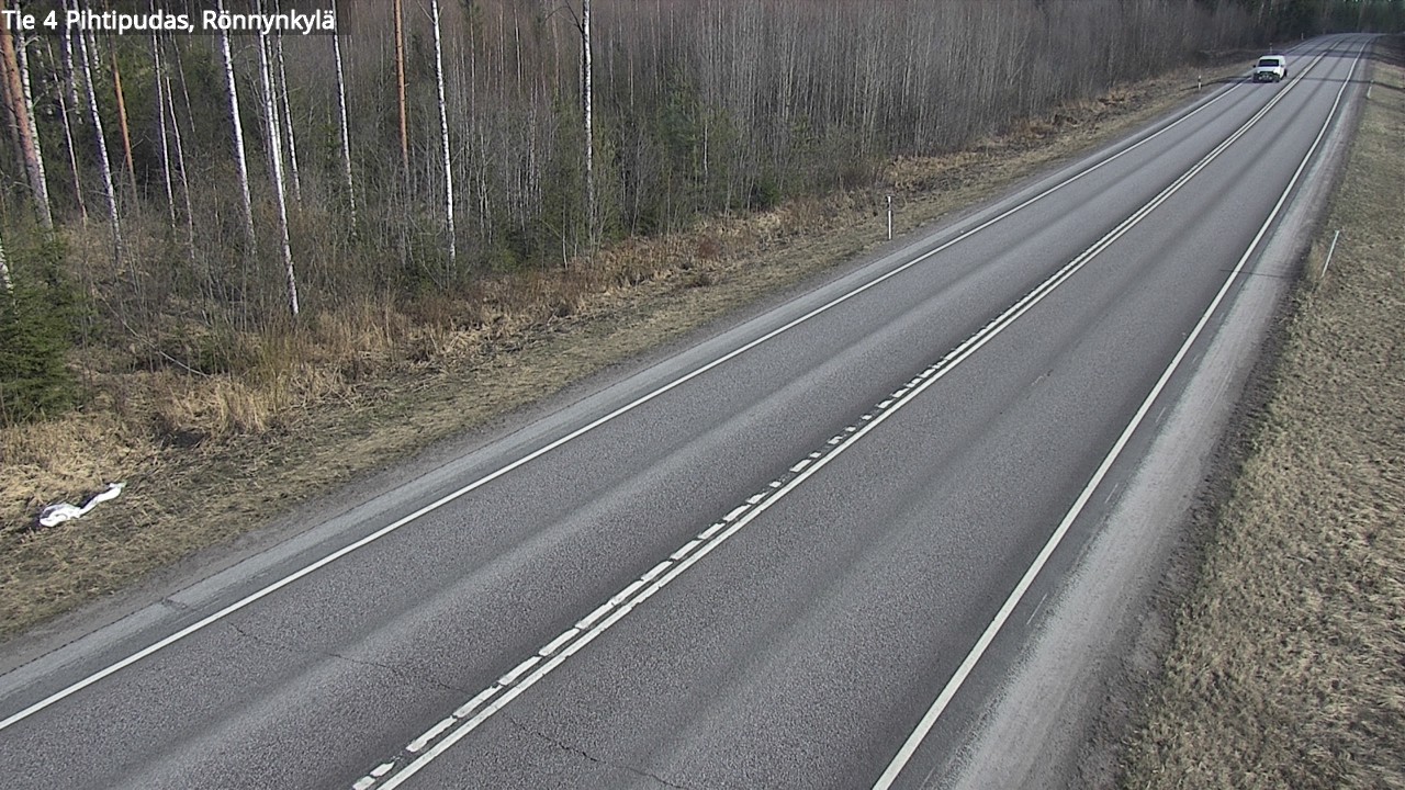 Weather Camera Image Väg 4 Pihtipudas, Rönnynkylä, Pihtipudas, Keski-Suomi