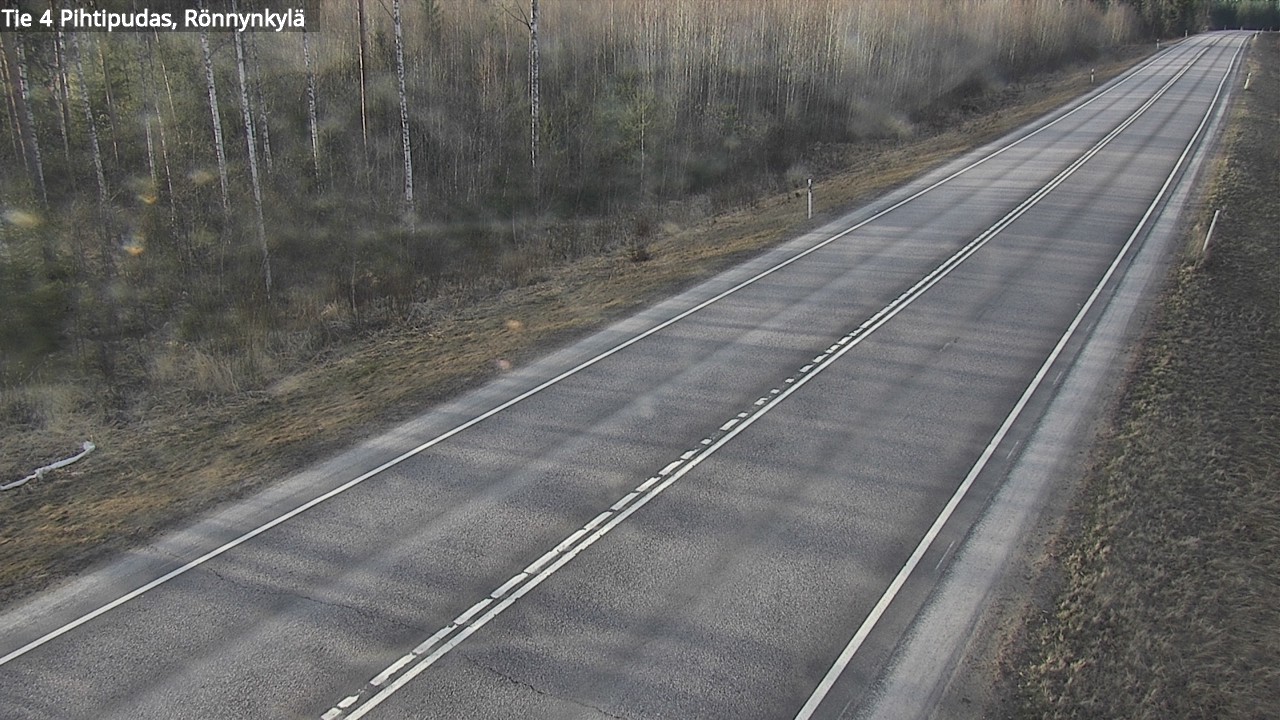 Weather Camera Image Road 4 Pihtipudas, Rönnynkylä, Pihtipudas, Keski-Suomi