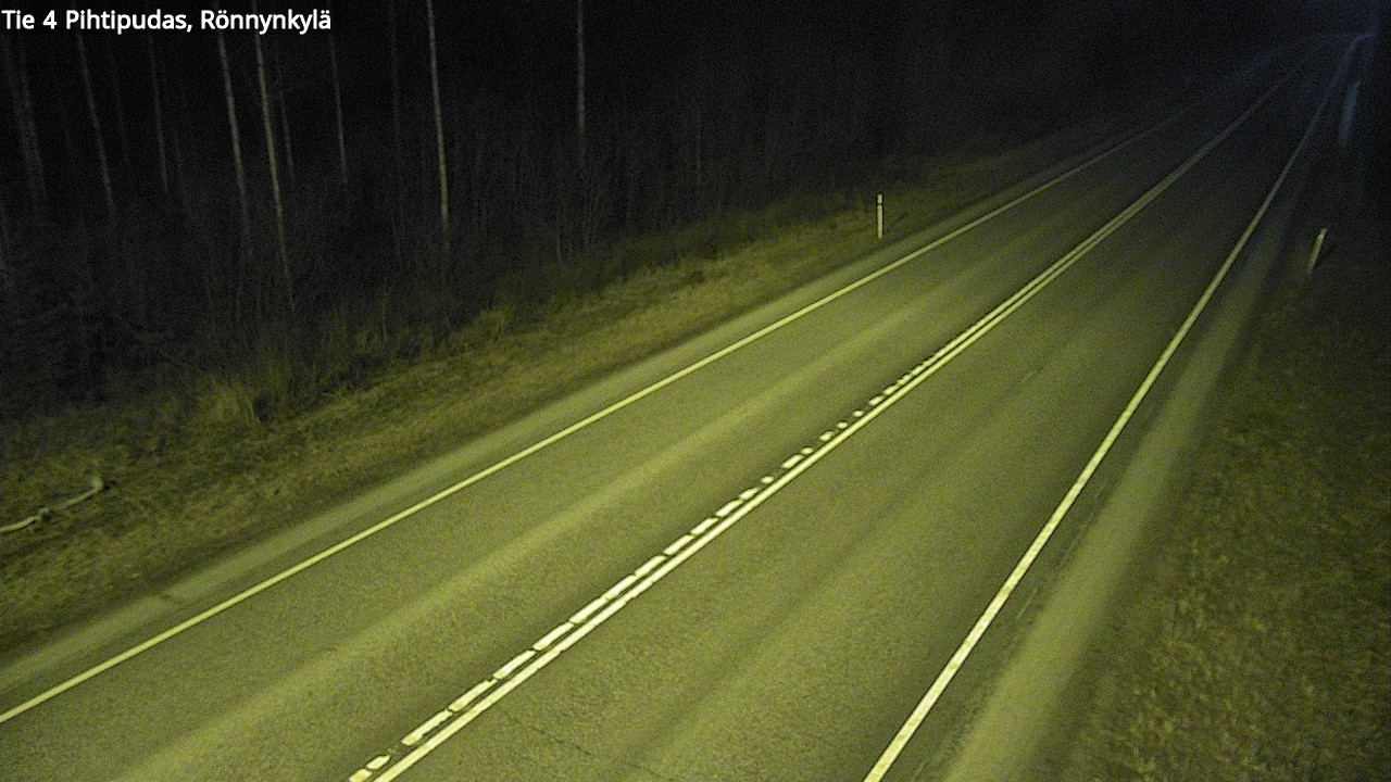 Weather Camera Image Väg 4 Pihtipudas, Rönnynkylä, Pihtipudas, Keski-Suomi