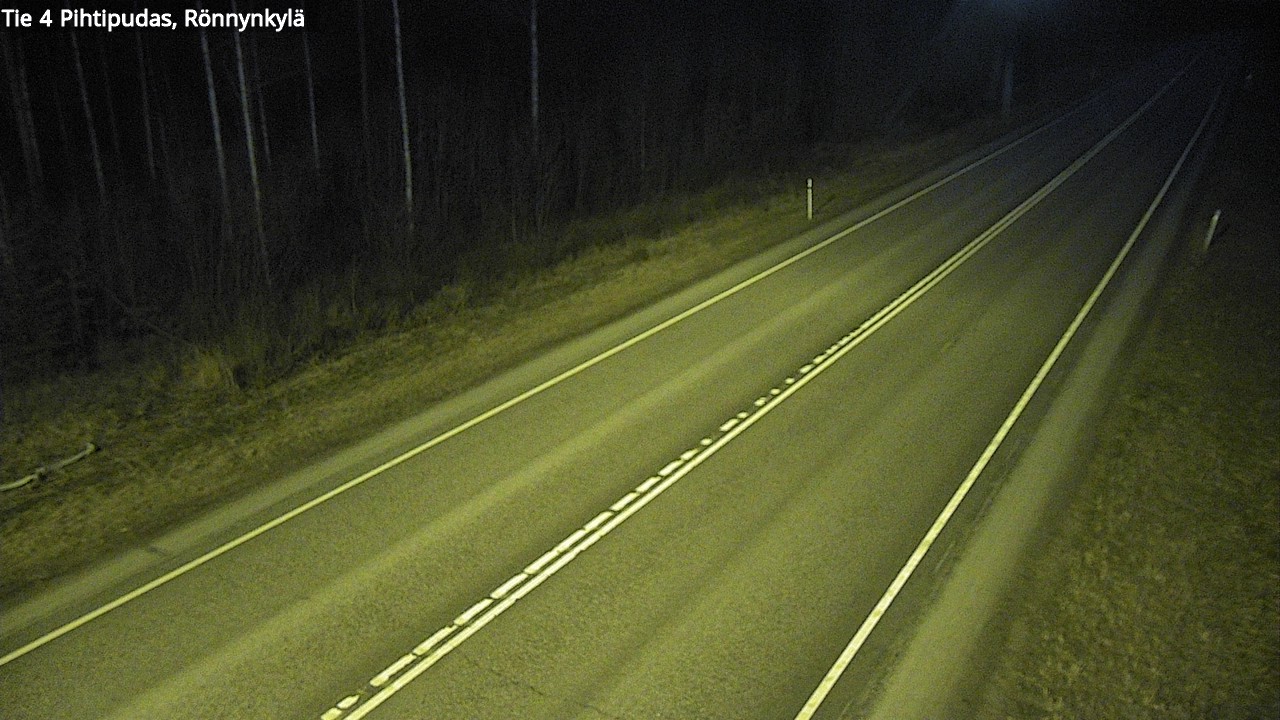 Weather Camera Image Väg 4 Pihtipudas, Rönnynkylä, Pihtipudas, Keski-Suomi
